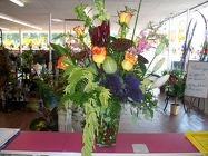 Mixed Vase Arrangement of Assorted Exotic Flowers
